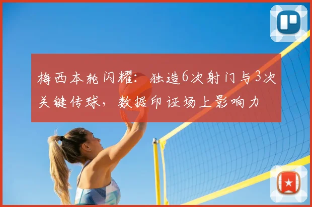 梅西本轮闪耀：独造6次射门与3次关键传球，数据印证场上影响力